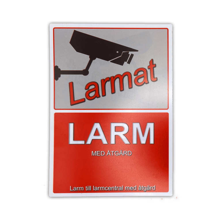 Autocollant d'alarme Autocollant Double Face (A8) - 52x74mm