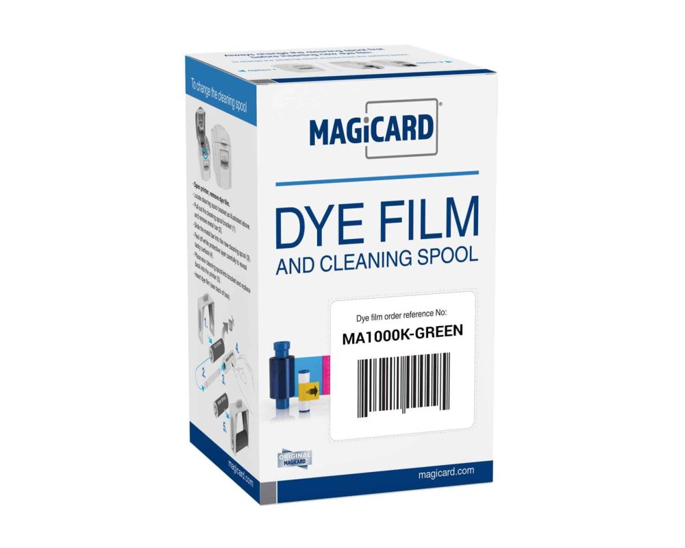 Färgband  Magicard MA1000K-Green Ribbon (1000 Prints) – Bild 2