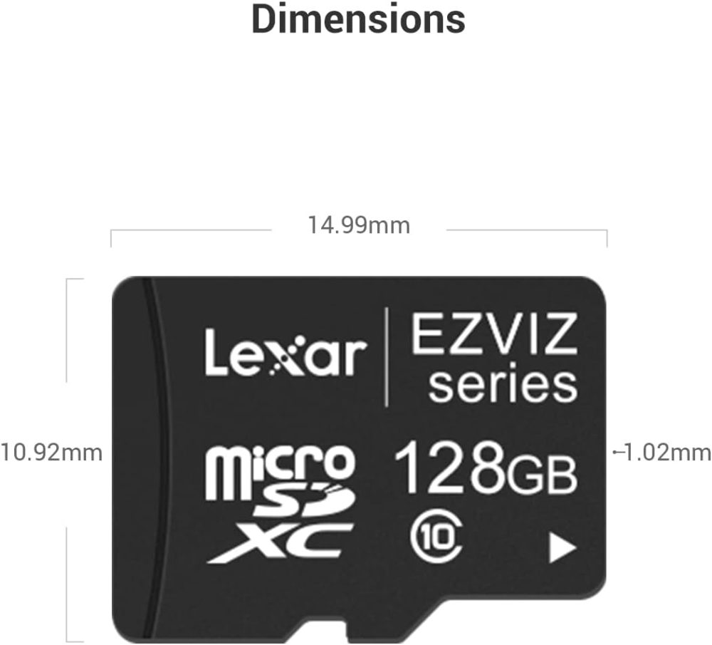MicroSD Minneskort 128GB - EZVIZ Smart Card Pro Series - Imagen 3