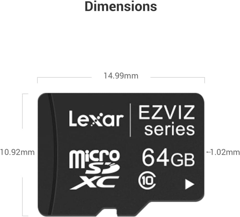 MicroSD Minneskort 64GB - EZVIZ Smart Card Pro Series – Bild 3