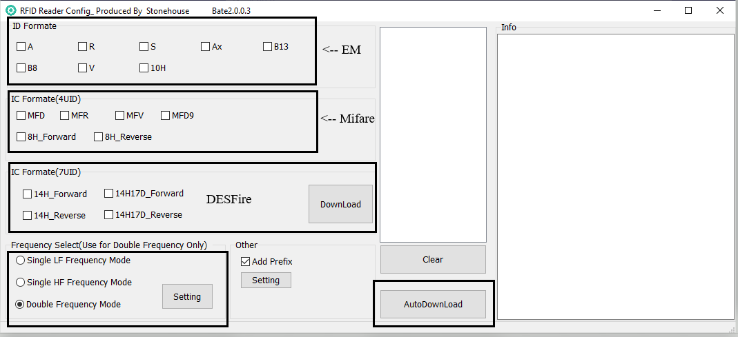 RFID Läsare Access EM - Teknik 125 kHz Programmerbar – Image 3