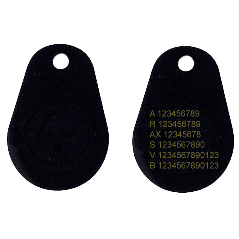 EM4200 PVC-ontwerp – 1,5 mm Kant-en-klare systeemnummers (EM 125 kHz)