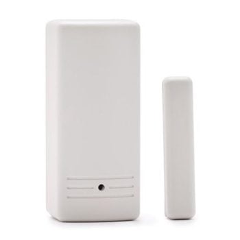 Detector inalámbrico de vibraciones y golpes RISCO RWT62 con contacto magnético, 868 MHz, color blanco