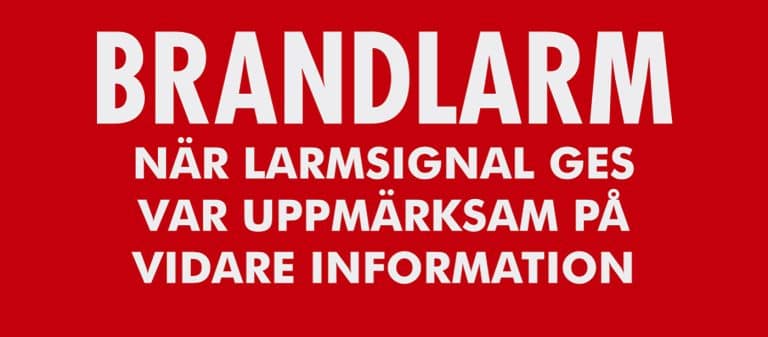 SIGN 160X70 PUNAINEN PALOHÄLYTYS