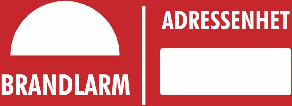 BORD 70X30 ROOD ADRESEENHEID