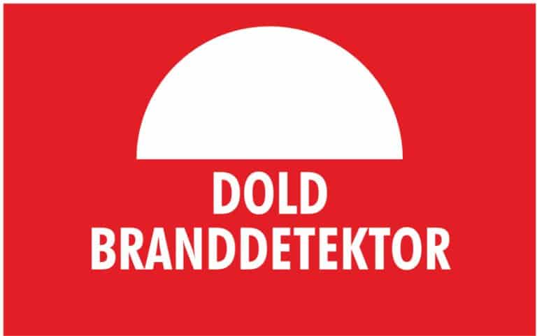 SKYLT DOLD BRANDDETEKTOR