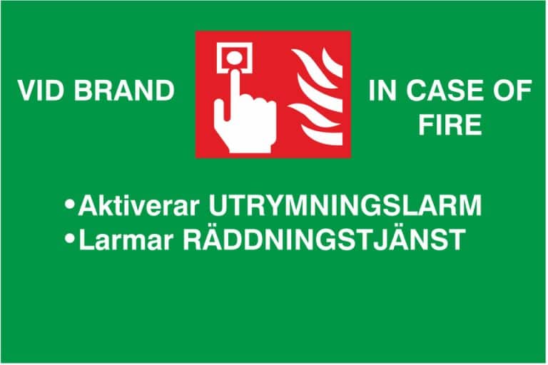SKYLT UTRYMNING AUTO