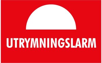 SKYLT UTRYMNINGSLARM