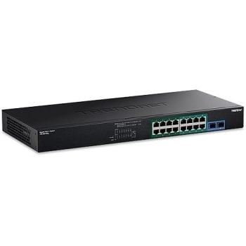 Switch18-portars Gigabit PoE-switch 36 Gbps