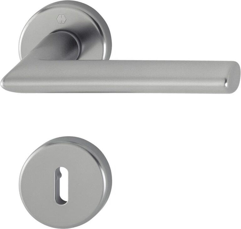 Manilla de puerta Push Stockholm 1140 ID 37-42mm F9 Aspecto acero inoxidable - HOPPE