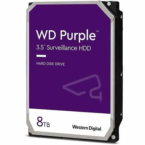 Disque dur 3.5" HD 8 To - SATA 6 Go, 128 Mo de cache pour Vidéosurveillance Intelligente