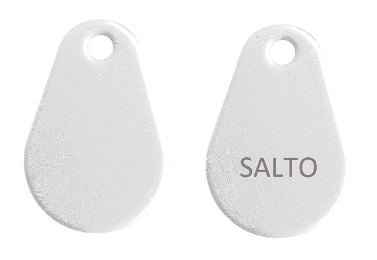 Étiquette Salto Mifare1k® Code Salto et gravure Salto - Blanc Plus (équivalent à Salto PCM04KB)