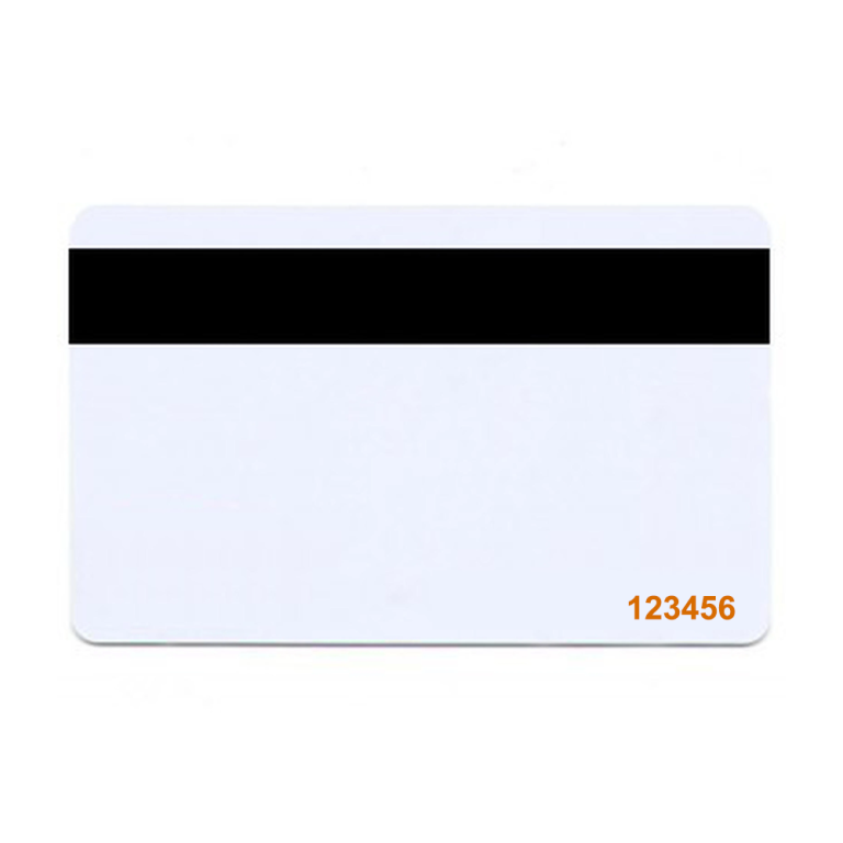 Plastkort EM4200 + MIFARE1k Classic® Kombi med Magnet HiCo (ej kodad) - 6 siffror graverade på kortet