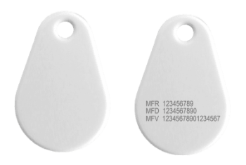 Tagg Mifare4k Classic® - Larm Passersystem Vit - Pro