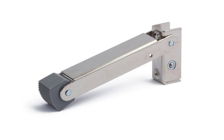 Retenedor de puerta de níquel 950 de 125 mm - Habo