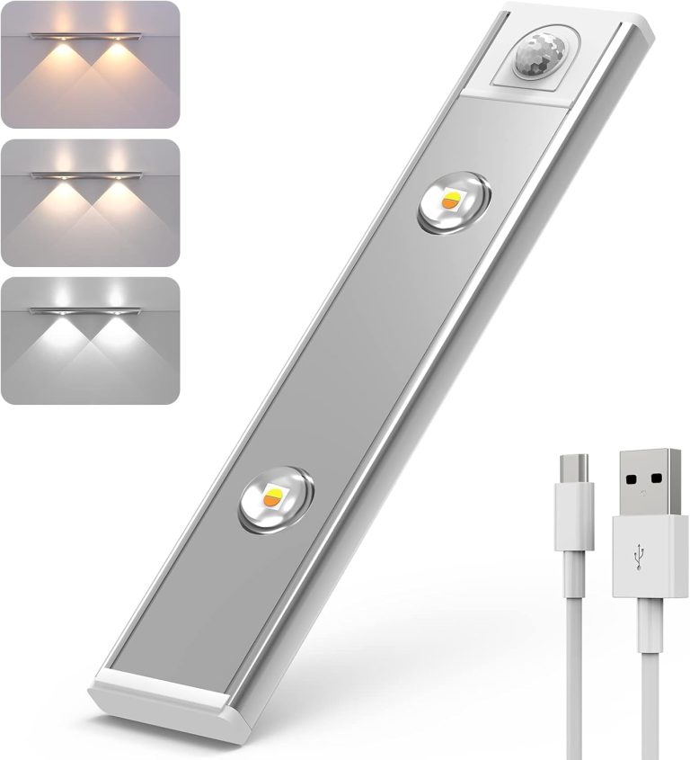 20 cm LED-Lichtleiste mit Bewegungssensor (Silber)