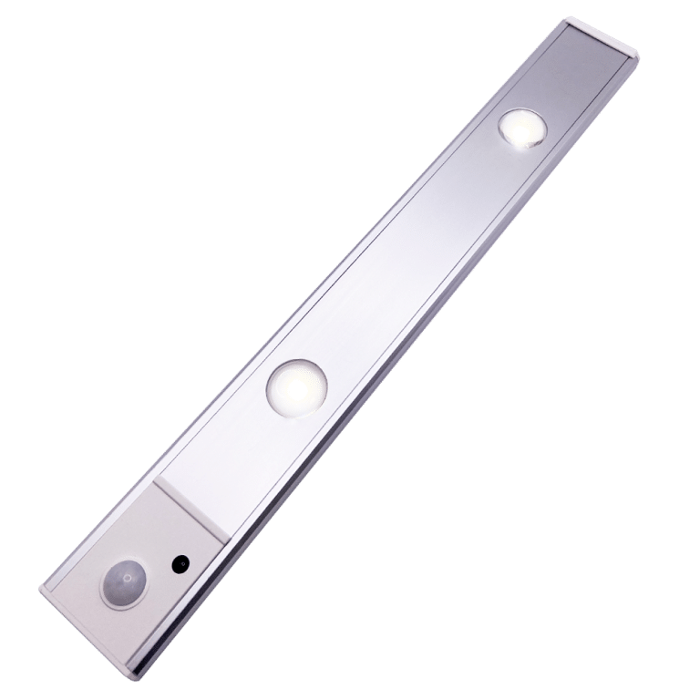 30 cm LED-Lichtleiste mit Bewegungssensor (Silber)