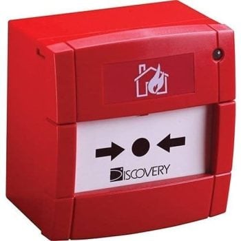 Apollo 58100-908APO Discovery Series, punto de conexión manual con aislador, certificado EN 54-11 y EN 54-17, compatible con sistemas XP95 y Discovery, rojo