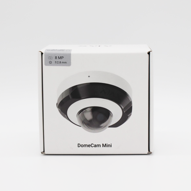 Ajax DomeCam Mini 8MP - Objectif 2,8 mm Blanc