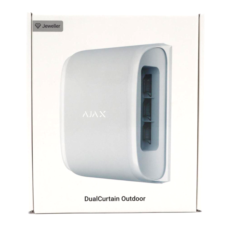 Ajax DualCurtain Outdoor Gordijndetector Outdoor Wit