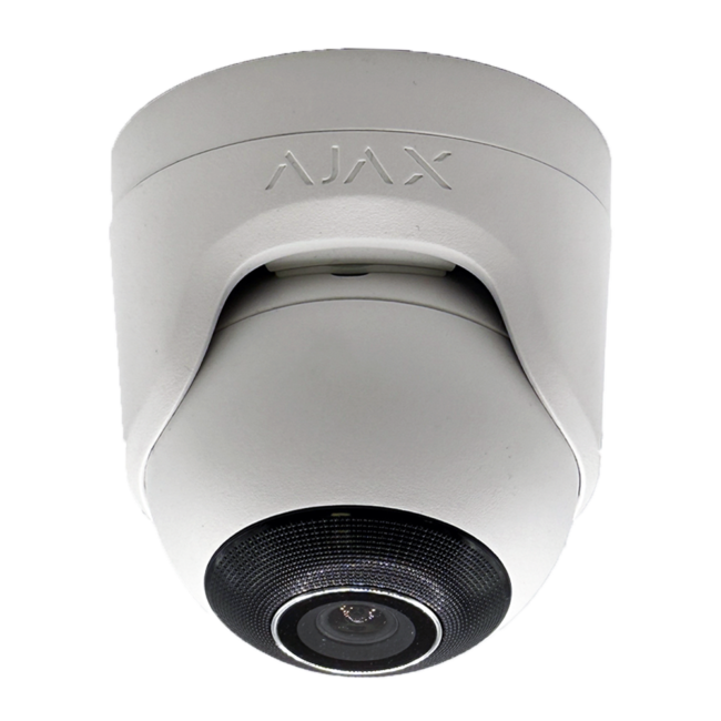 Ajax TurretCam 8MP – Objectif 2,8 mm, blanc
