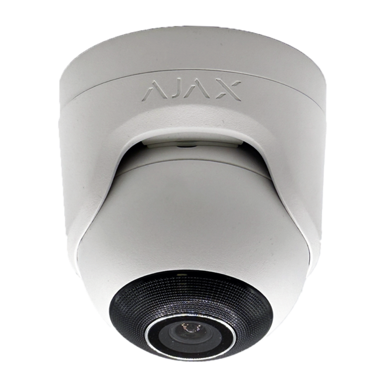 Ajax TurretCam 5 MP – obiektyw 2,8 mm, biały