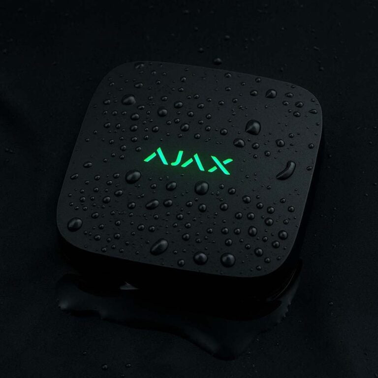 Ajax LeaksProtect Wassermelder kabellos Schwarz