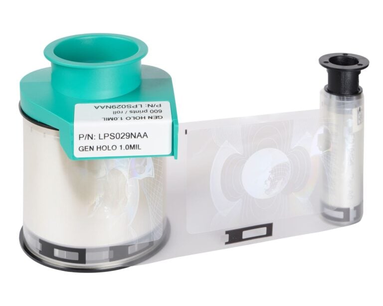 Evolis LPS029NAA 1.0 mil generiskt holo-patchband (600 utskrifter)