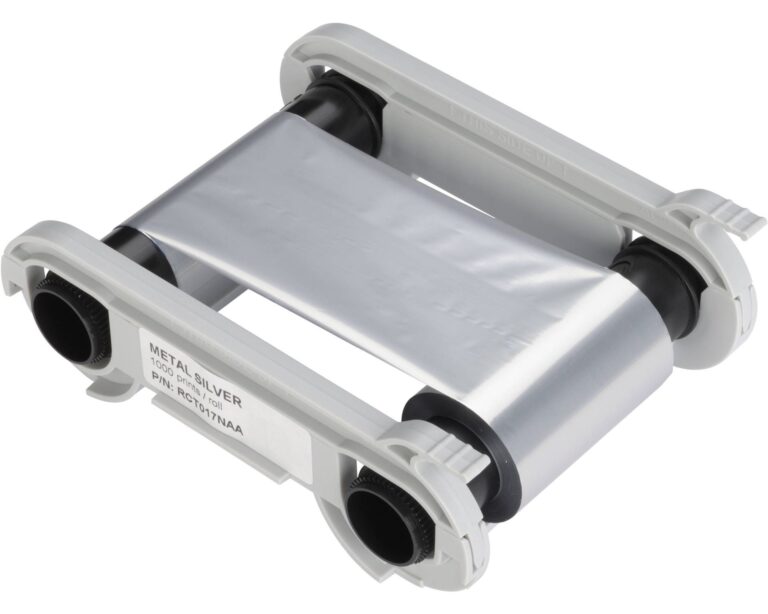 Evolis RCT017NAA metalliskt silverfärgband (1000 utskrifter)