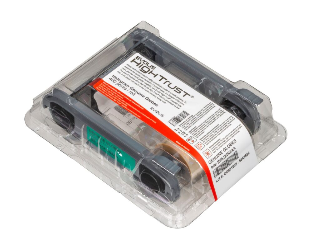 Evolis RVA222NAAA Hologram Varnish Ribbon (400 Prints) - Afbeelding 2