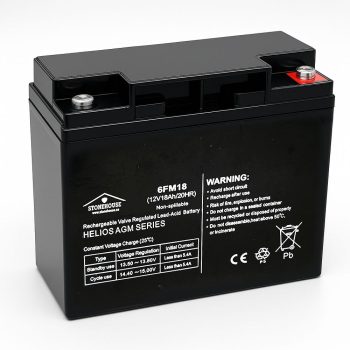 HELIOS AGM Batteri 12V 18Ah – Blyackumulator för larm, UPS och fordon