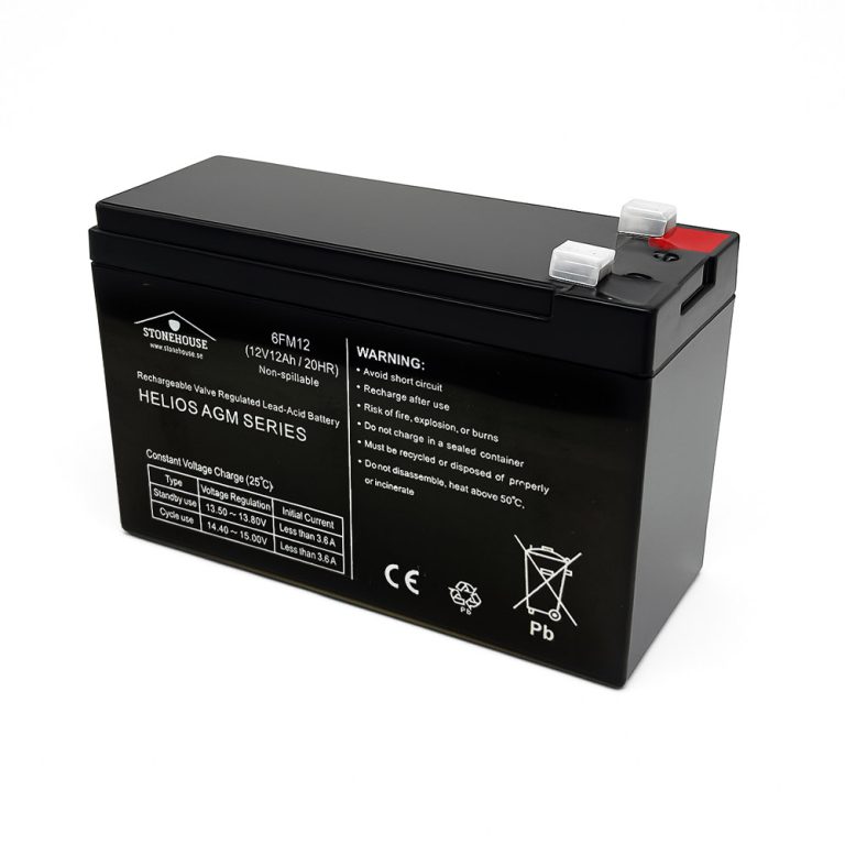 Batteri 12V 12Ah HELIOS 5 år Pro-versjon
