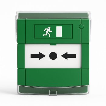 Botón de Apertura de Emergencia Verde - Botón de Alarma - 2 Interruptores Gratis, Reiniciable Sin Reemplazo de Cristal