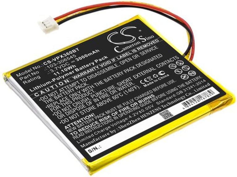 Battery for Visonic PowerMaster 360R, 3.7V, 3000 mAh