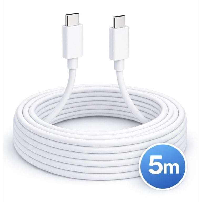 USB C-kabel 5m – USB-C til USB-C strømkabel