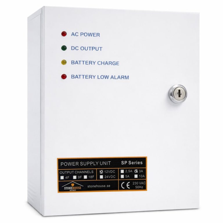 Alimentation de secours par batterie 12 V 3 A avec fonction UPS pour systèmes de contrôle d'accès