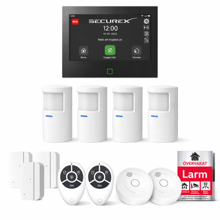 Pack d'alarme SecureX Connect Pro Villa - Version suédoise