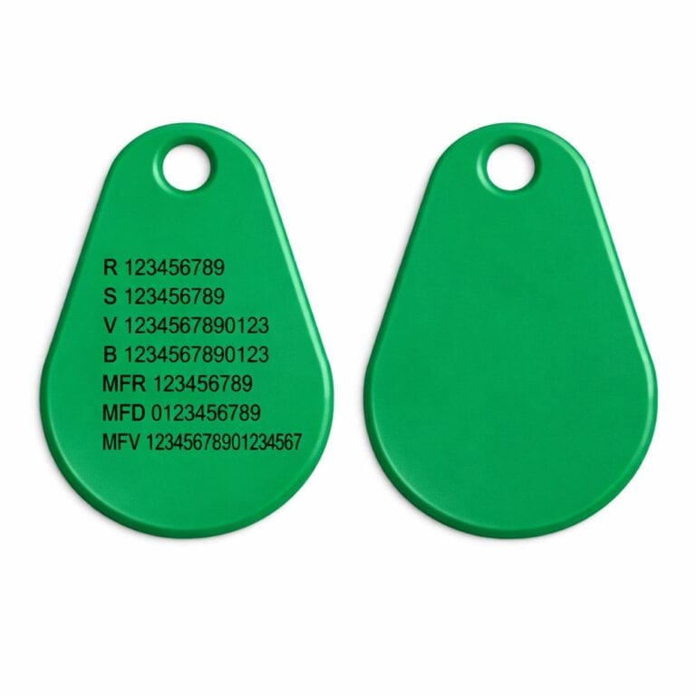Combi EM4200 + Mifare 1k ABS Pro Green – 2,9 mm Ferdige systemnumre (Dobbel)