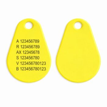 EM4200 ABS Pro Yellow – 2,9 mm Valmiit järjestelmänumerot (EM 125 kHz)