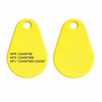 Mifare 1k Classic ABS Pro keltainen – 2,9 mm Valmiit järjestelmänumerot (Mifare 13,56 MHz)