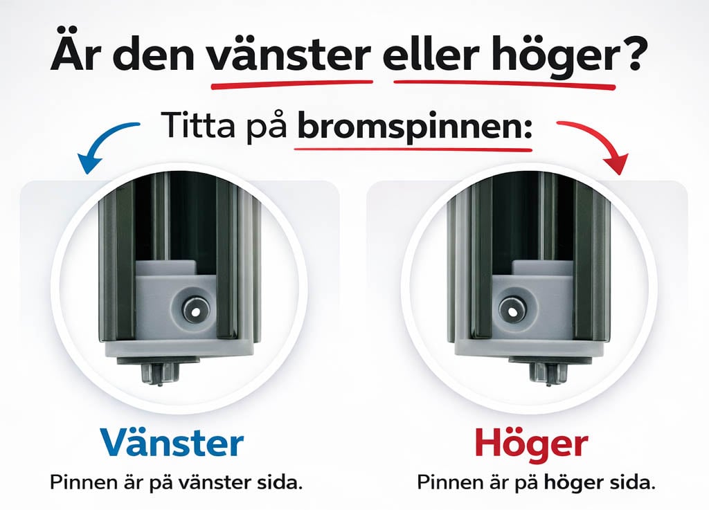Fensterbremse links oder rechts