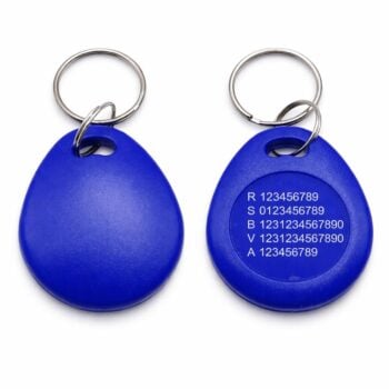 EM4200 Droppen Blue - Schlüsselanhänger Fertige Systemnummern (EM 125 kHz)