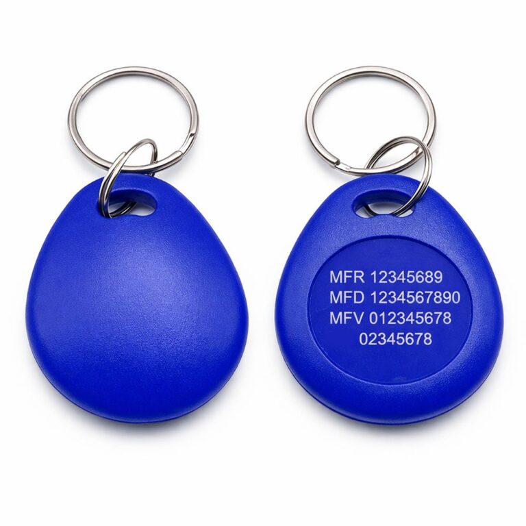 Mifare 1k Drop Blue Key Tag - Fertige Systemnummern (Mifare 13,56 MHz)