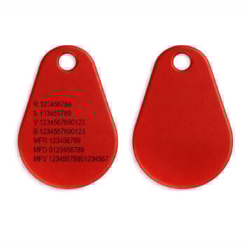 Combi EM4200 + Mifare 1k ABS Pro Red – 2.9 mm Ready-made system numbers (Dual)