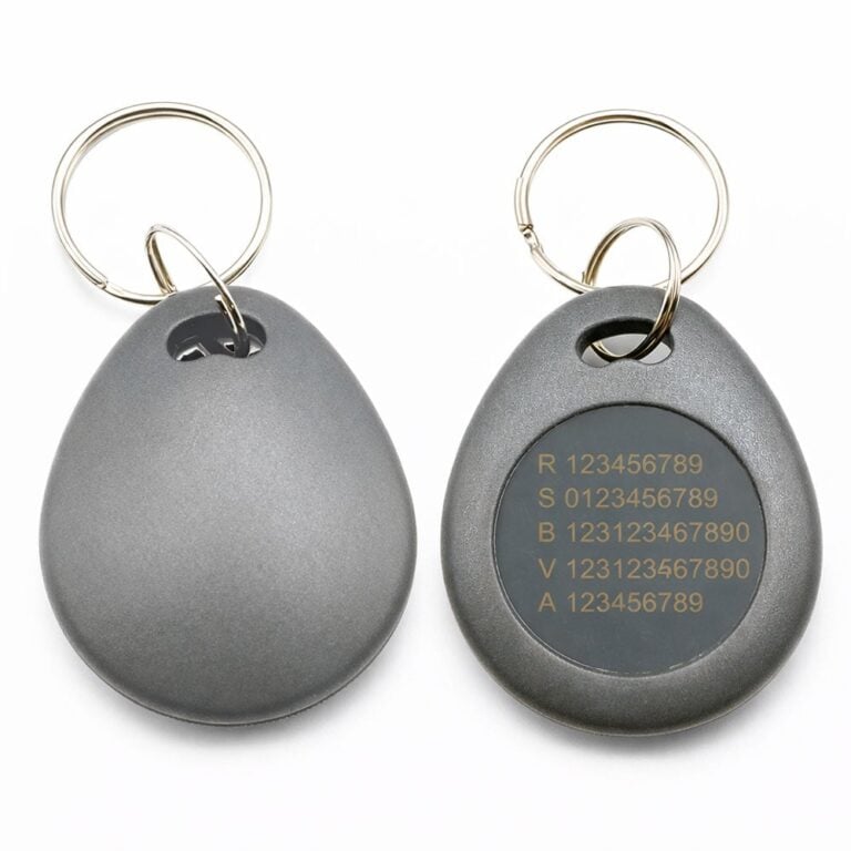 EM4200 Droppen Grey – Key tag Ready Systemnummern (EM 125 kHz)