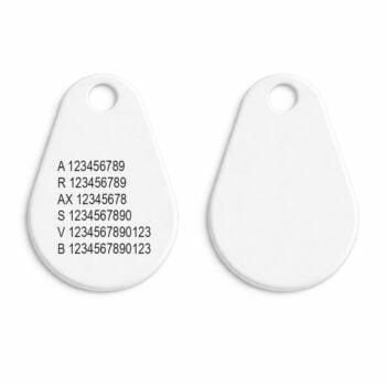 EM4200 ABS PLUS Hvit – 3,9 mm Ferdige systemnumre (EM 125 kHz)