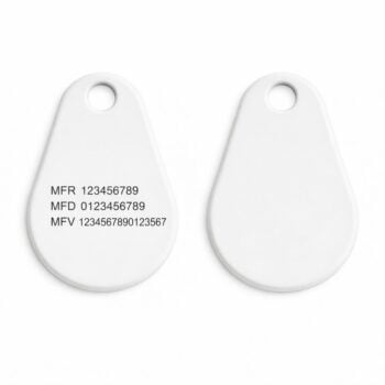 Mifare 1k Classic ABS Pro Vit – 2,9 mm Färdiga systemnummer (Mifare 13,56 MHz)