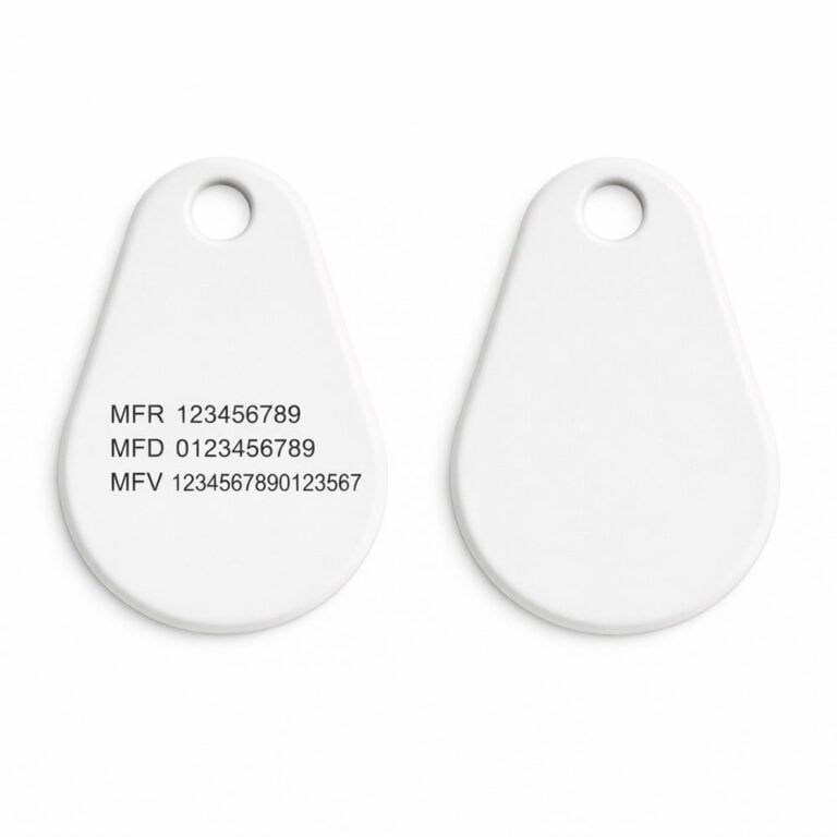 Mifare 1k Classic ABS Pro White – 2,9 mm Ferdige systemnumre (Mifare 13,56 MHz)