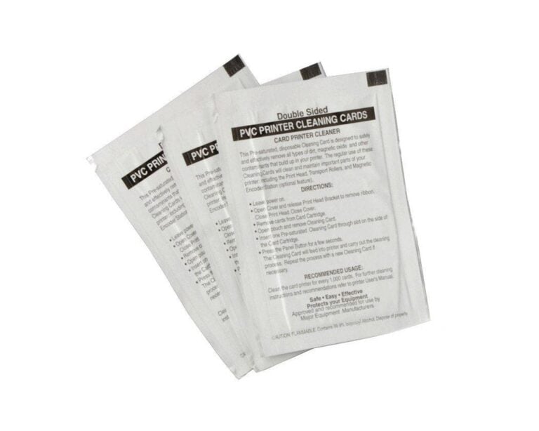 Tarjetas de limpieza Fargo DTC HDP con alcohol isopropílico – Paquete de 10 (081233)