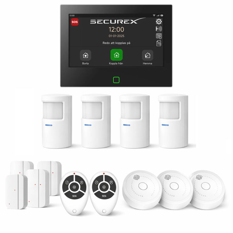 Pack d'alarme SecureX Connect Pro Villa Large - Version suédoise